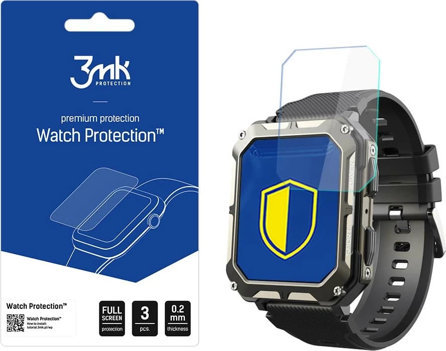 Xham mbrojtës për smartwatch 3mk Protection Watch Protection, për Cubot C20 Pro, 3 copë