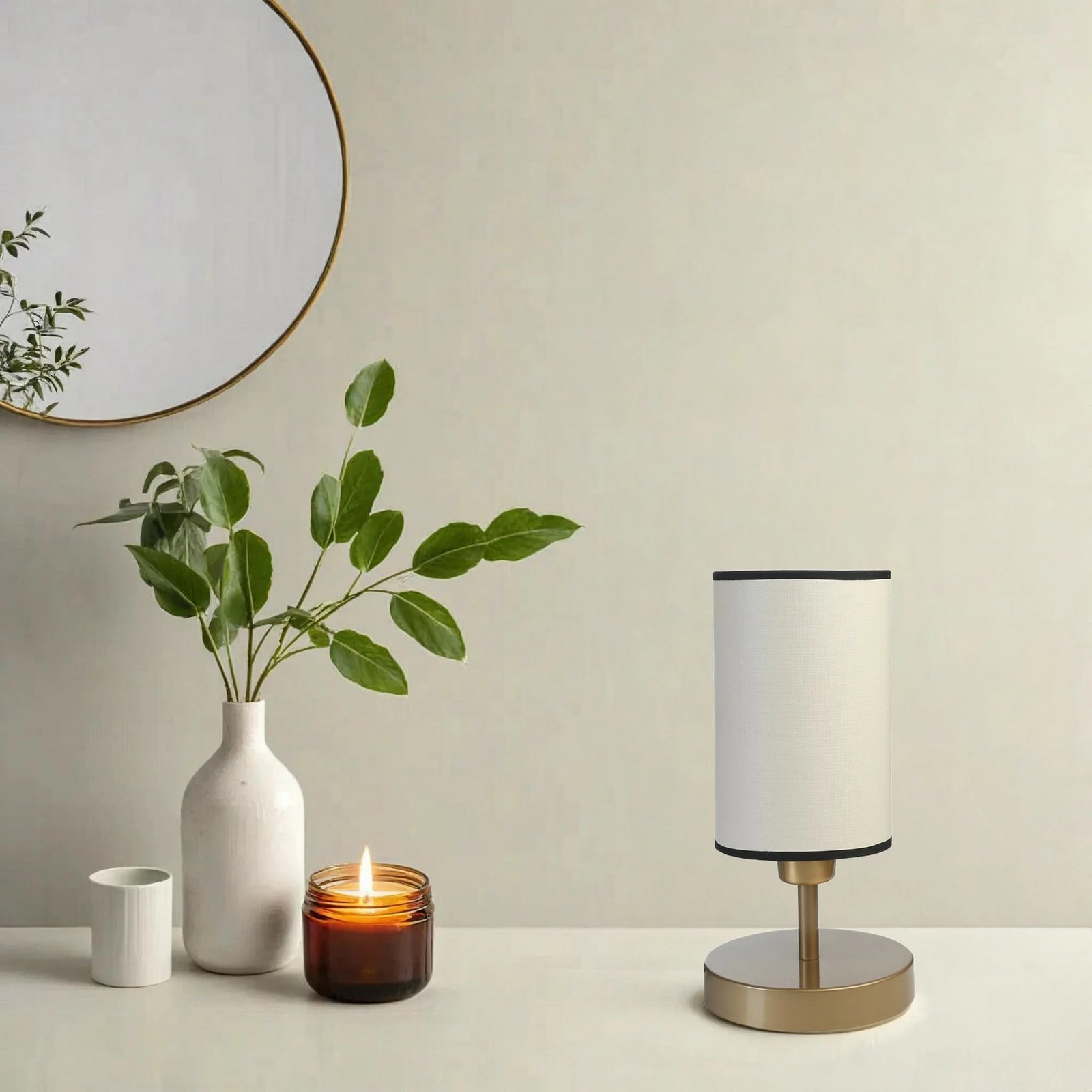 Llambë tavoline Opviq, krem dhe ari, 8842-5