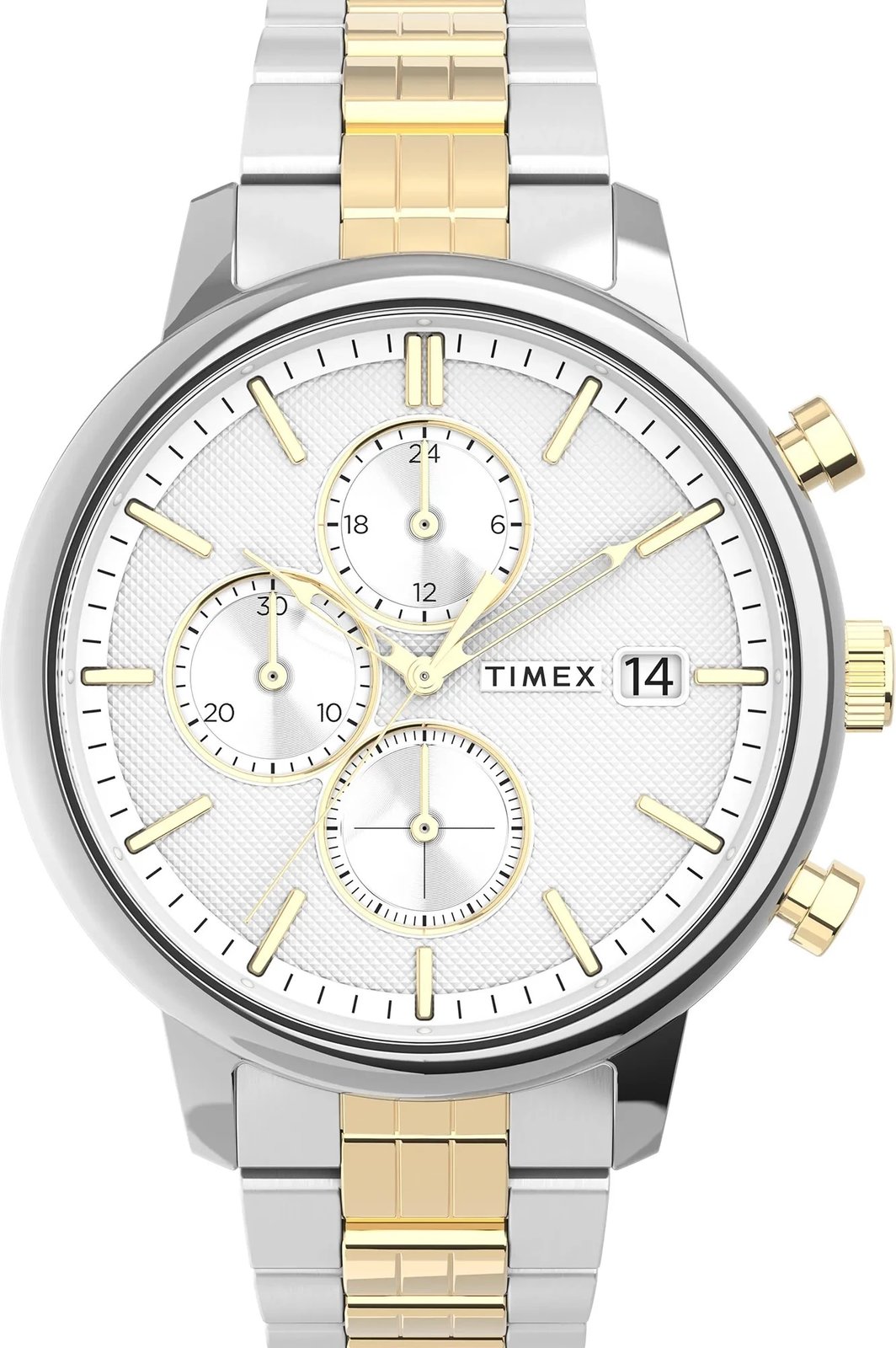 Orë dore për meshkuj TIMEX Chicago, dyngjyrëshe