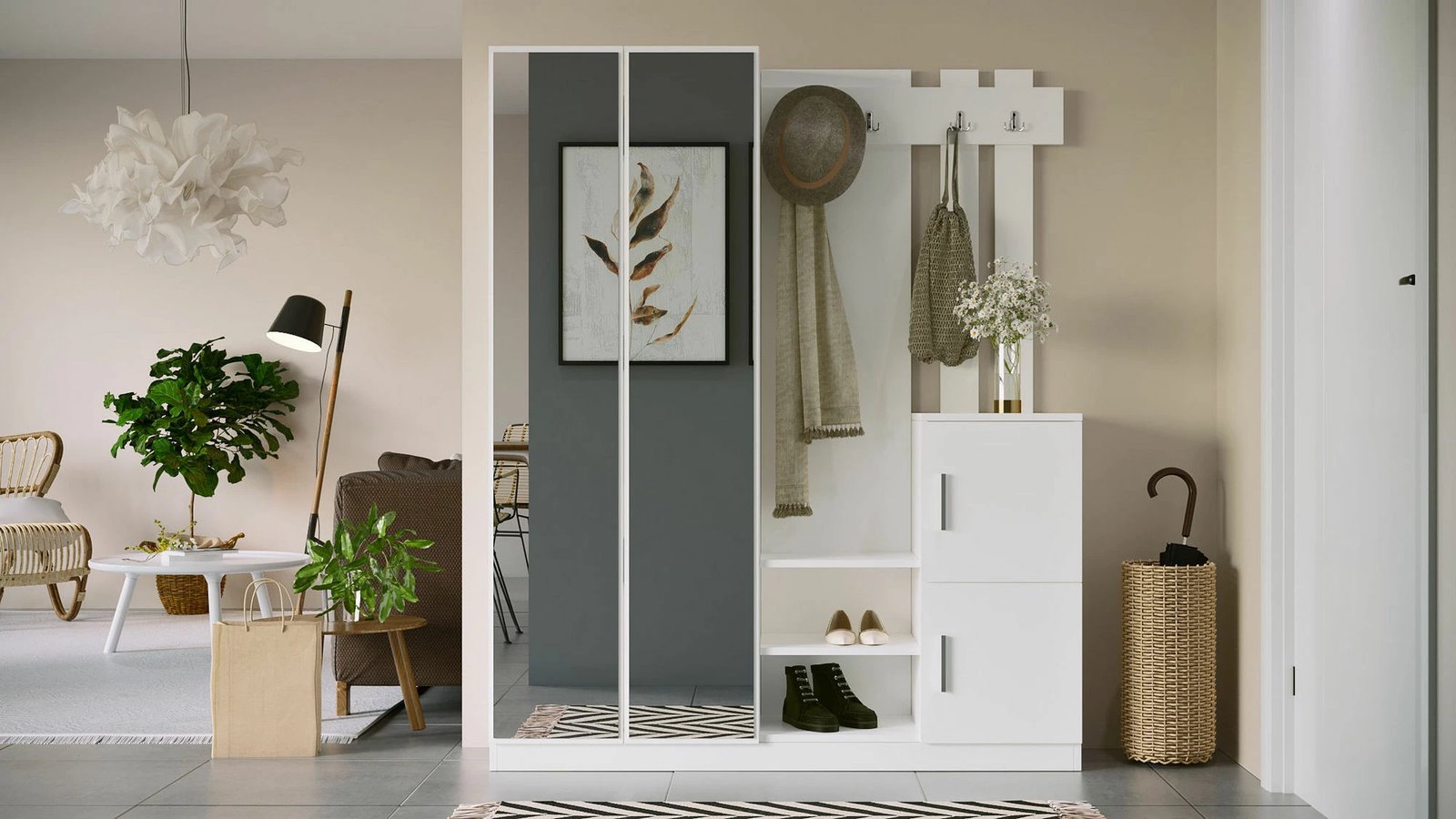 Stendë korridori Hanah Home, Dd8-W, e bardhë