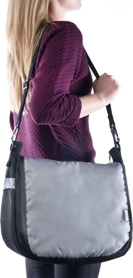 çantë karroce CARETERO, 30x40x20 cm, shumë ndarje, xhep me zinxhir, rripa varëse dhe shpatulle, rrip 100 cm, blu marinë