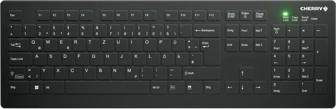 Tastierë Cherry AK-C8112, wireless, QWERTZ, scissor, e zezë