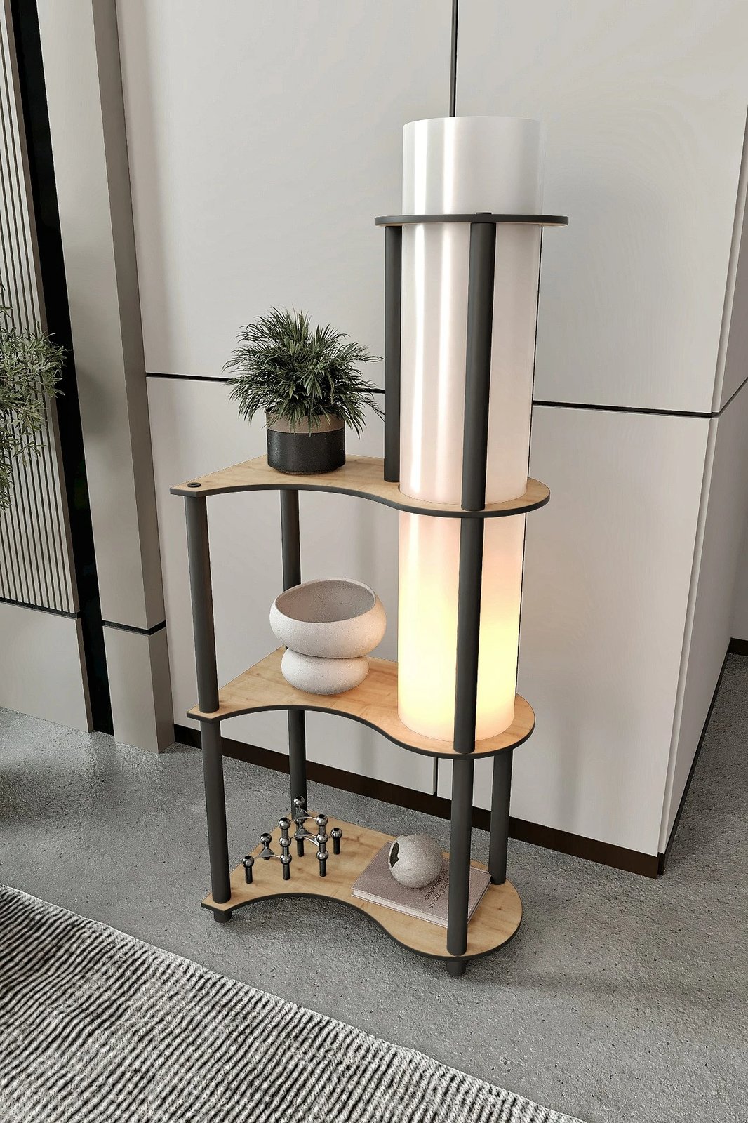 Llambë dyshemeje Opviq, ngjyrë arre, KS-11120 Llambë dyshemeje Opviq, ngjyrë arre, KS-11120