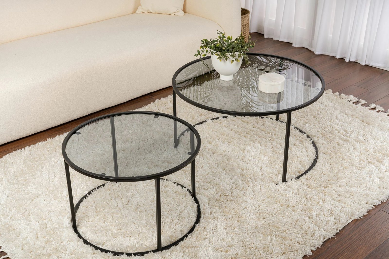 Set tavolinash kafeje Nordure, Aurum - 80, 60 - e zezë, gri