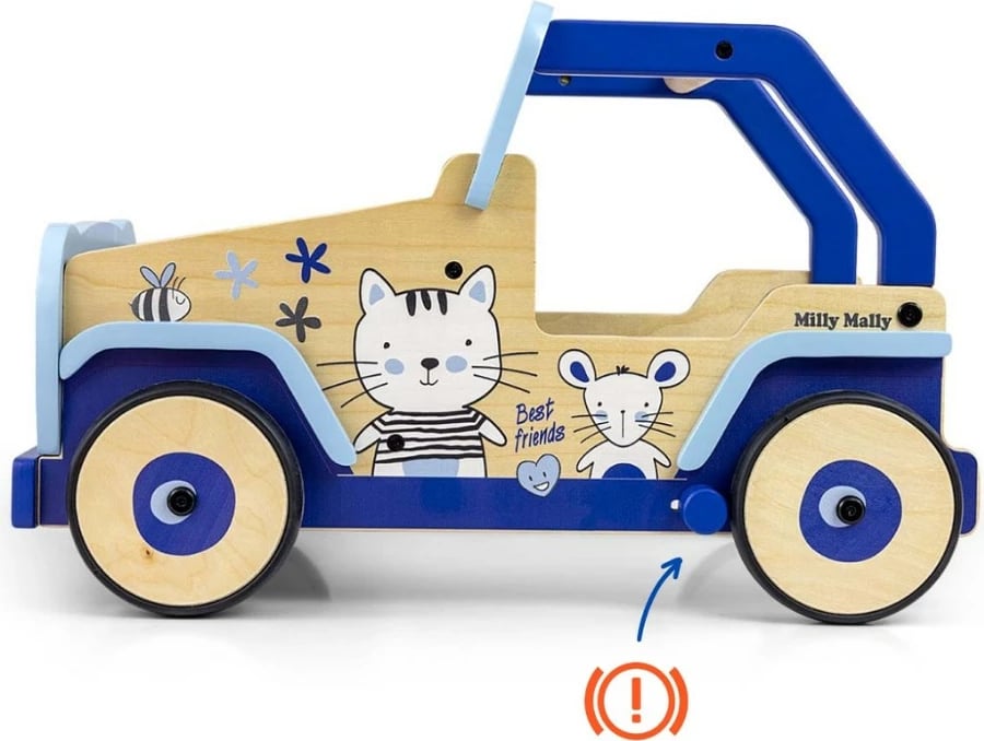 Ecëse druri, Viga, Explorer Cat and Mouse, me frenë dhe hapësirë lodrash, blu