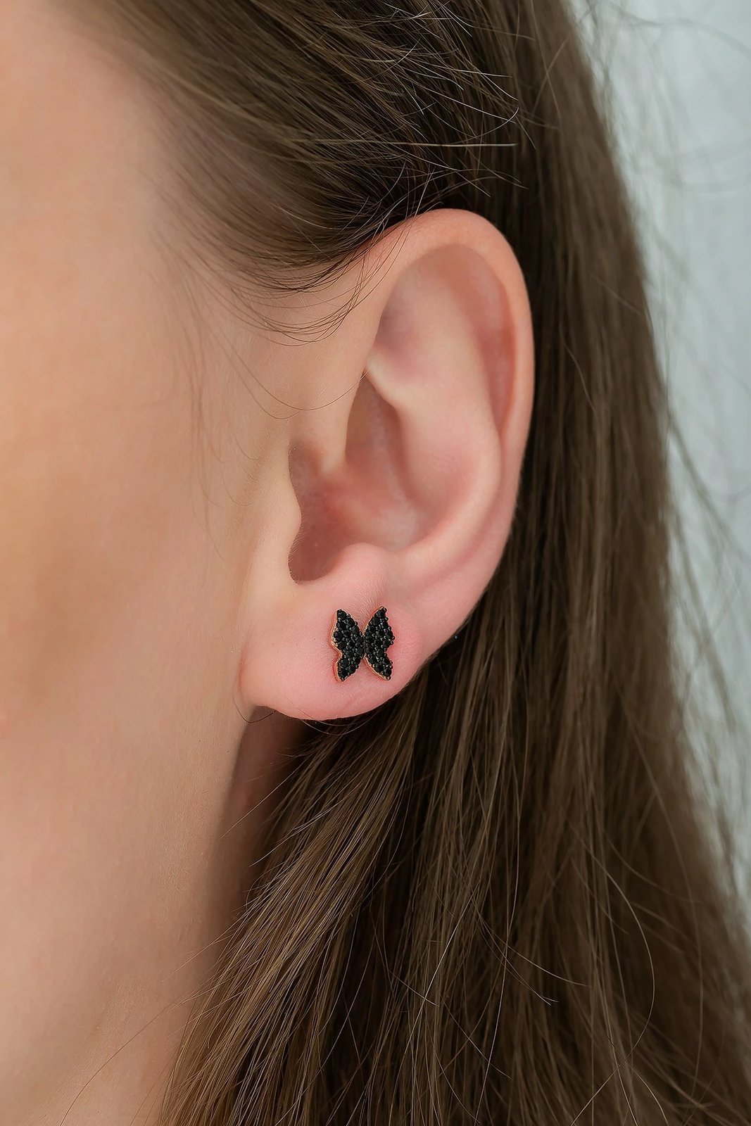 Vath argjendi flutur, ngjyrë rozë e zezë, Jumeon, TRDYL776