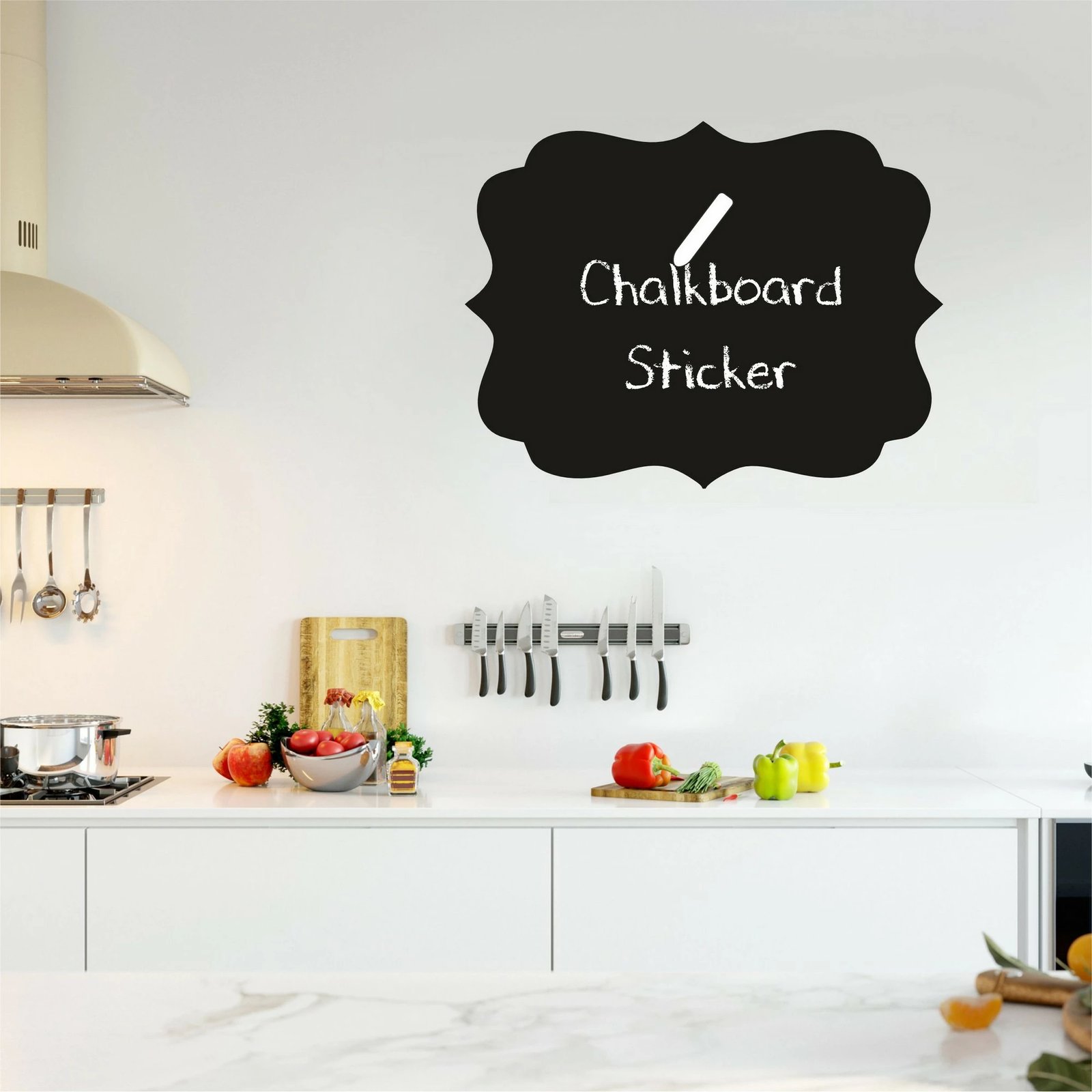 Sticker dekorativ për mur, Wallity, ngjyrë e zezë, MY-00103