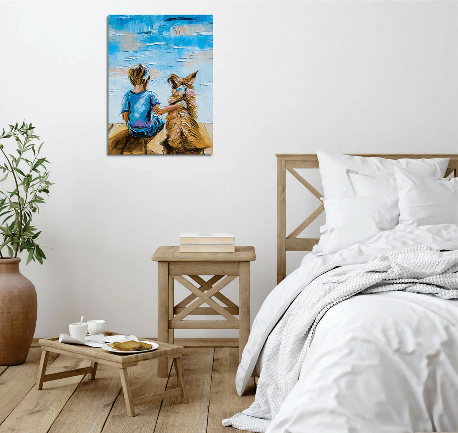 Pikturë dekorative në kanavacë Wallity, DC375, shumëngjyrëshe, 30x40cm