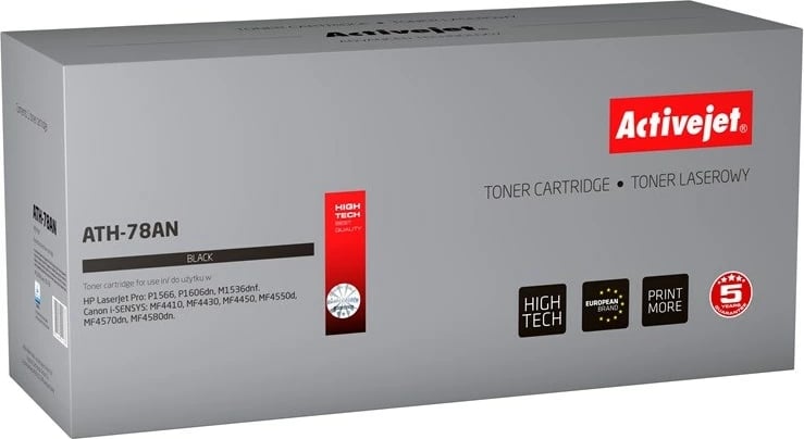 Toner zëvendësues Activejet ATH-78AN për printer HP, i zi