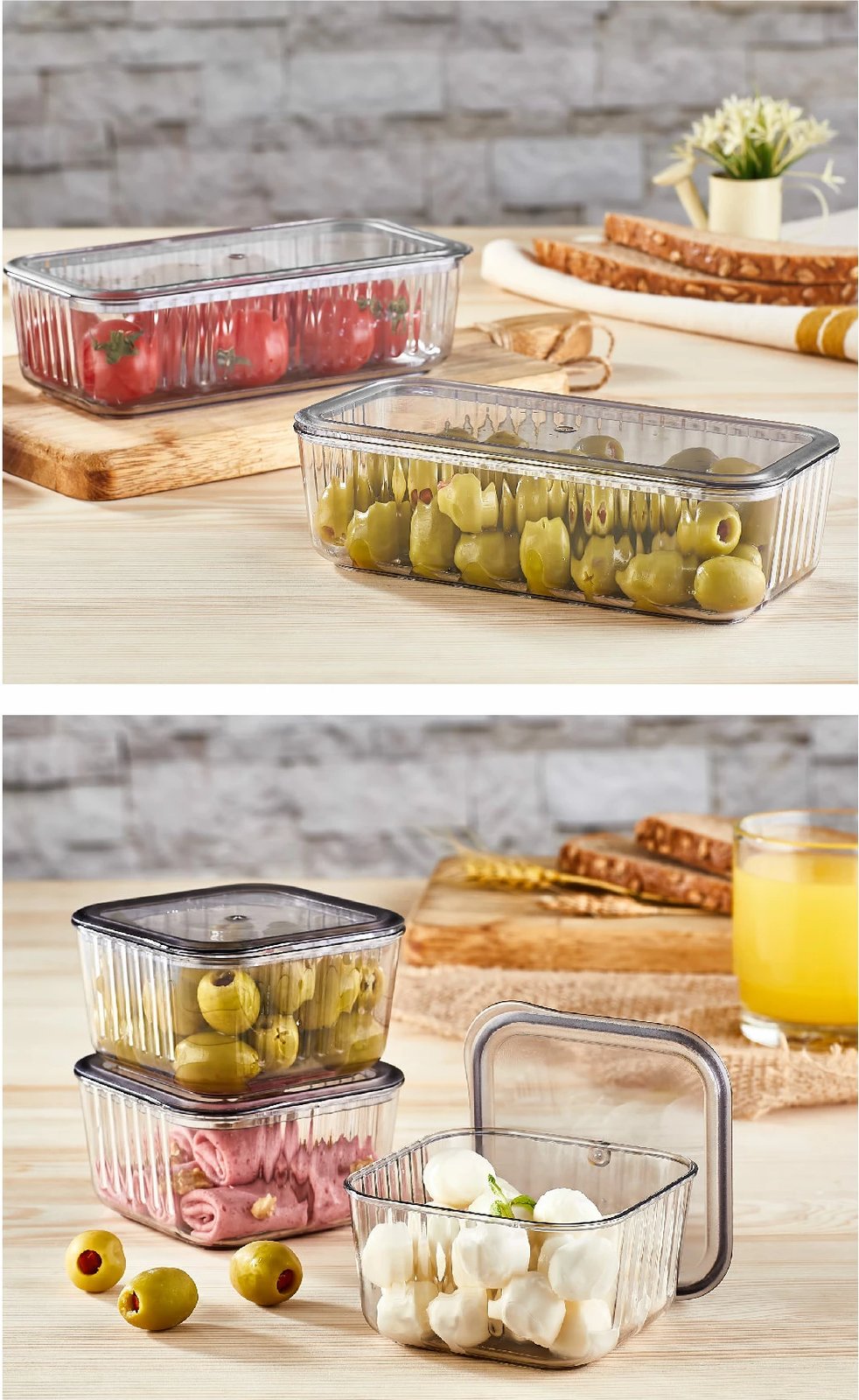Set kuti për organizim (13 copë), ngjyrë anthracite, Hermia