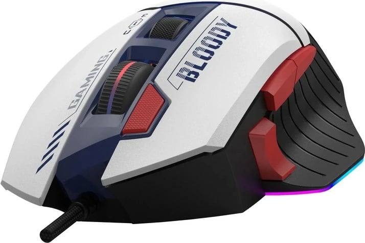 Maus gaming A4 Tech Bloody W95 Max, me tela, RGB, i bardhë/blu/kuq