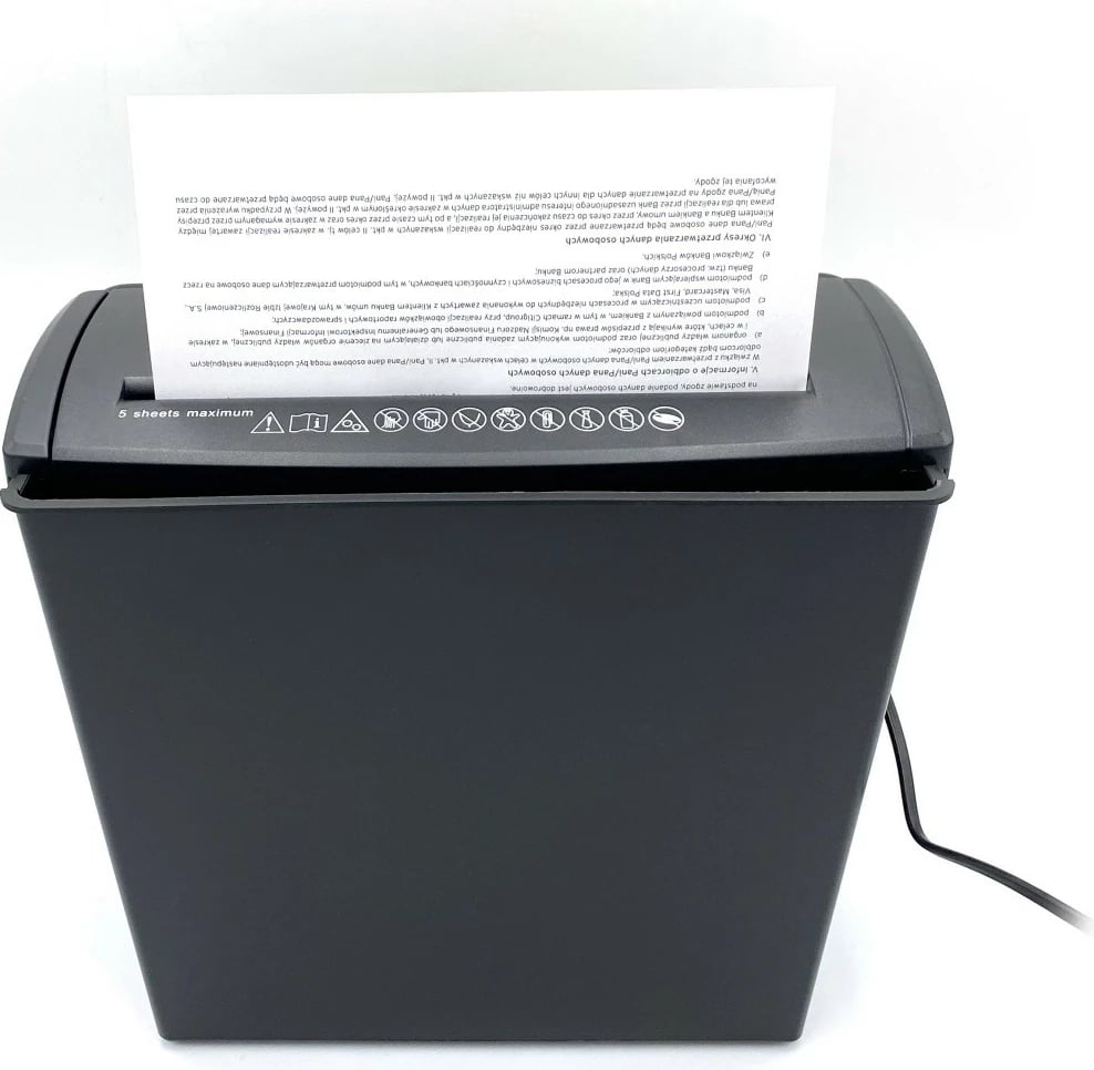 Shkatërrues dokumentesh Media-Tech MT215V3.0, 9.5L, i zi