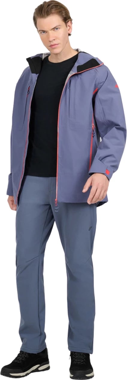 Pantallona trekking për meshkuj 4F, të purpurta