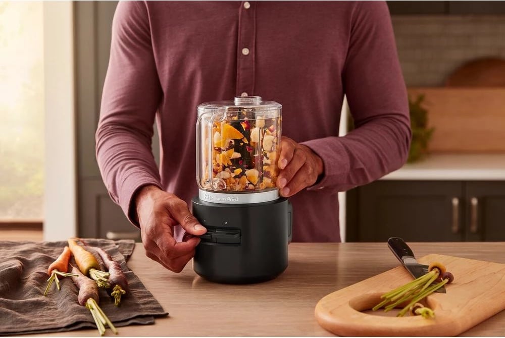 Prerës ushqimi KitchenAid 5KFCR500BM Go Cordless, pa kabllo, 12V, mat zi