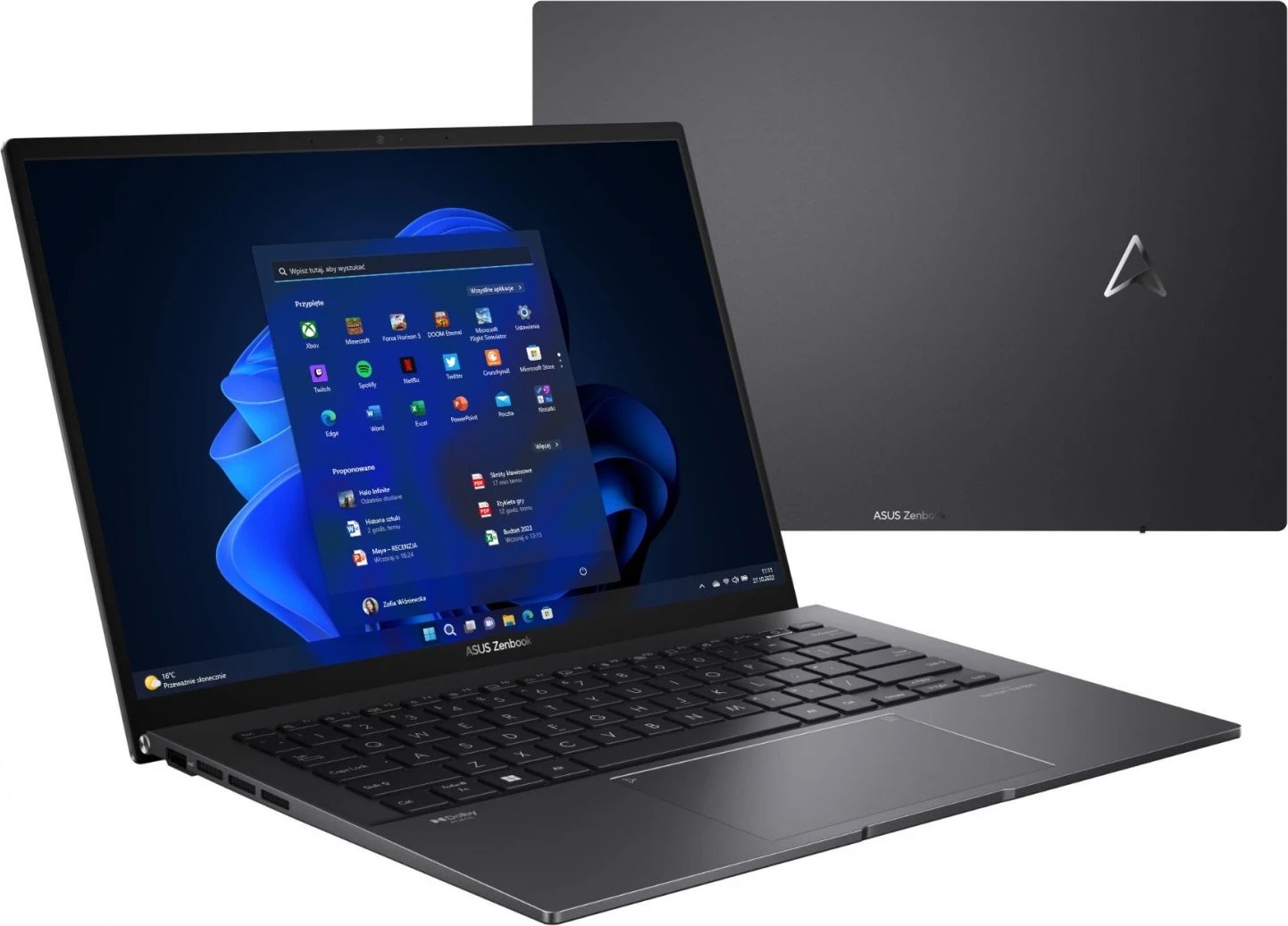 Laptop ASUS ZenBook 14 UM3402YA-KP373W, 14", AMD Ryzen 5, 16GB RAM, 512GB, AMD Radeon Graphics, i zi 