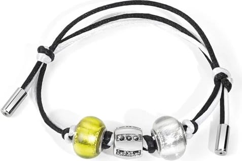 Byzylyk unisex MORELLATO GIOIELLI CZ012, zi/bardhë/argjendtë