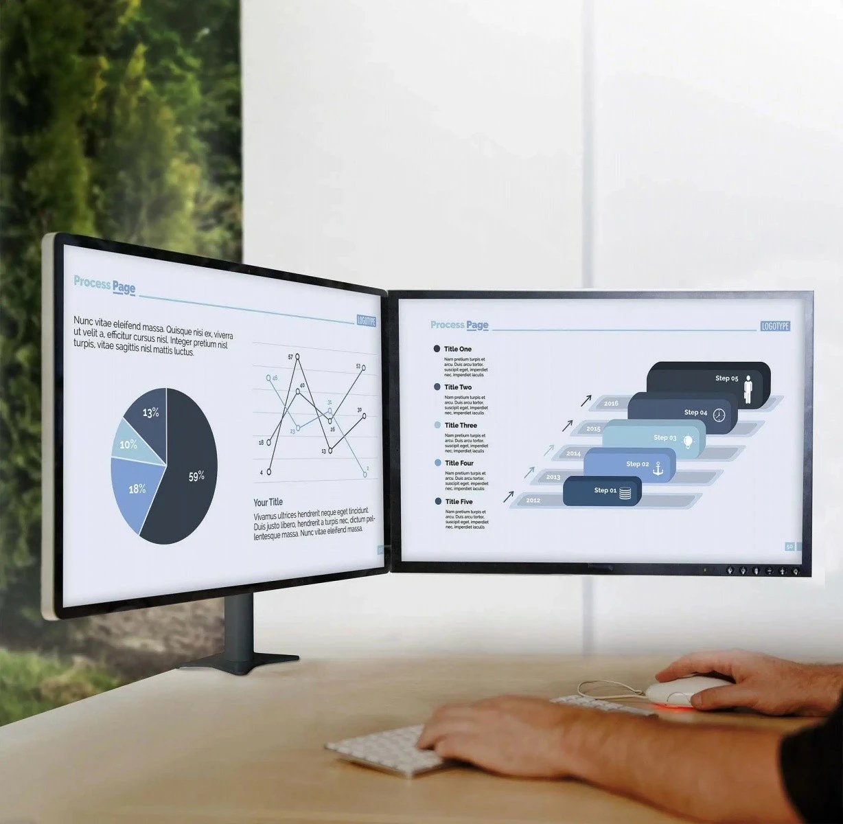 Mbajtëse tavoline për dy monitorë Edbak SV06, 19-26", VESA 75x75/100x100, 20kg, e zezë/argjendtë