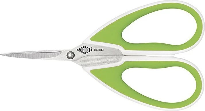 Gërshërë WEDO Comfortline 15cm, çelik, gjelbër/bardhë