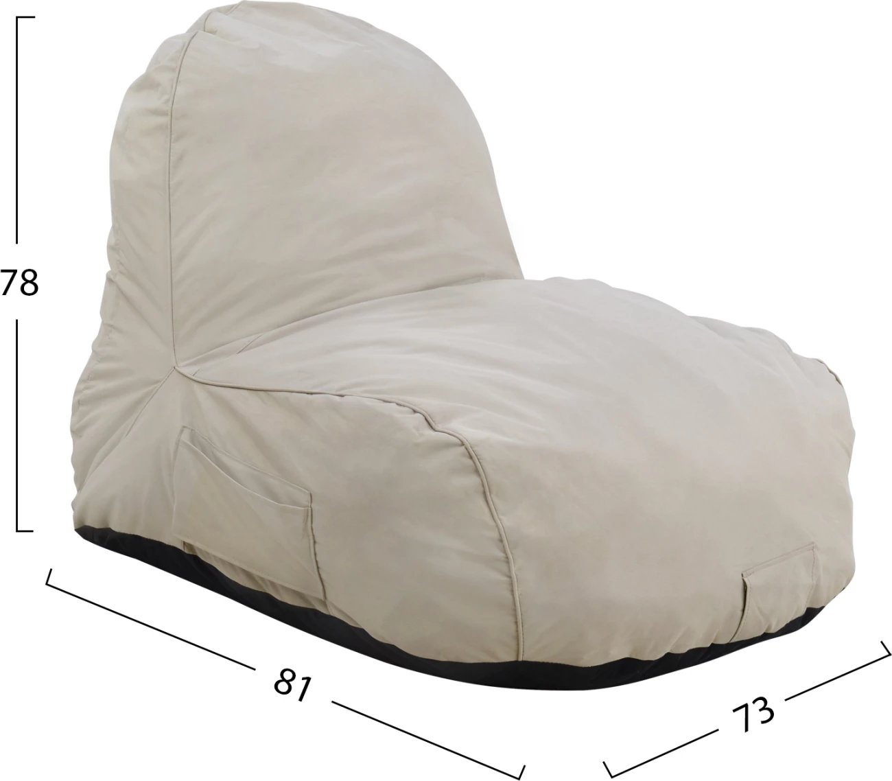 Pouf Cloud, FH5112.01, krem, 6188, 81x78x73 cm