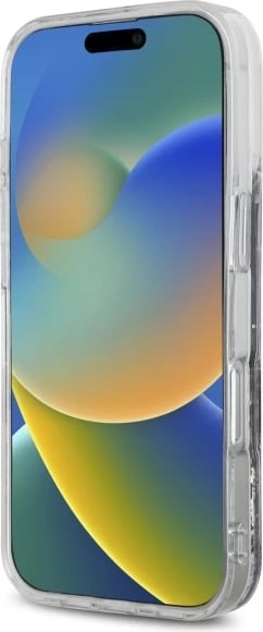 Mbështjellës DKNY Liquid Glitter Arch Logo për iPhone 16 Pro Max 6.9", i zi