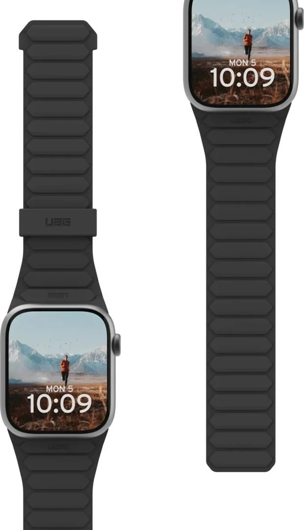 Rrip silikoni Urban Armor Gear Pathfinder për Apple Watch, i zi