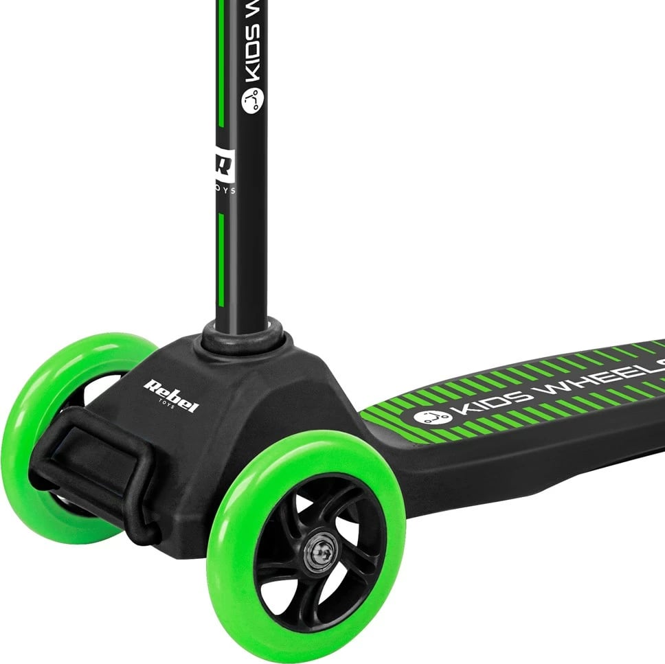 Hulajnoga trirrotëshe Rebel Kids Wheels, për fëmijë, e gjelbër
