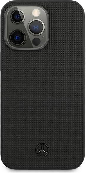 Mbështjellës Mercedes MEHCP13LMBLBK për iPhone 13/13 Pro 6.1", lëkurë, i zi