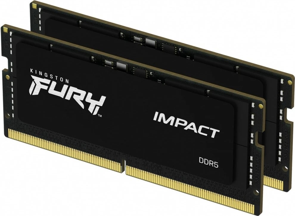 RAM Memorje Kingston Fury Impact DDR5 SODIMM 32GB (2x16GB), 5600MHz, CL40, për laptop