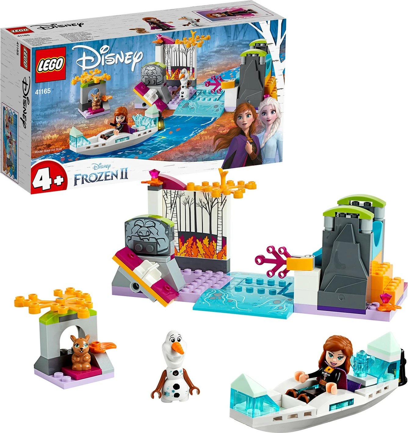 Set ndërtimi LEGO Disney Princess Disney Frozen II Anna's Canoe Expedition 41165, 108 pjesë, shumëngjyrësh