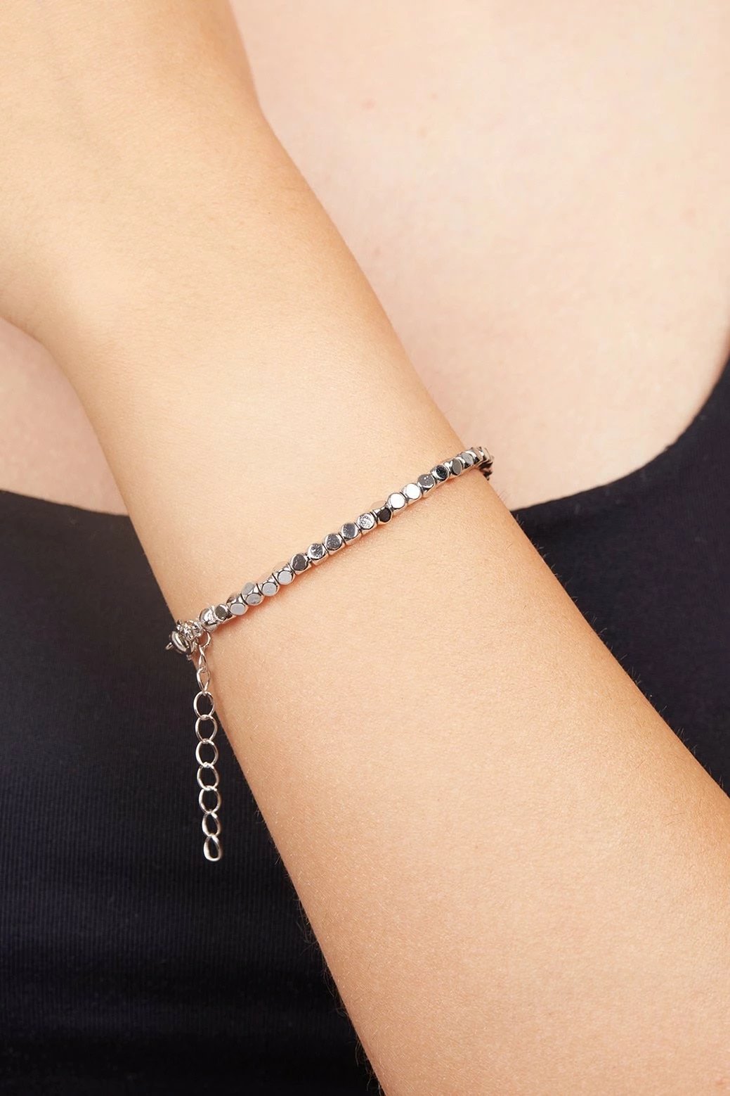 Byzylyk metalik Elika, ngjyrë argjendi, ELKGC68016