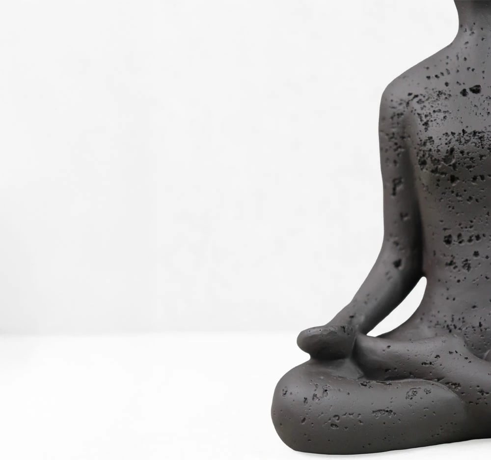 Trup dekorativ MORPH I, rrëshirë, ngjyrë kafe e errët, 13x7.5x17.5cm