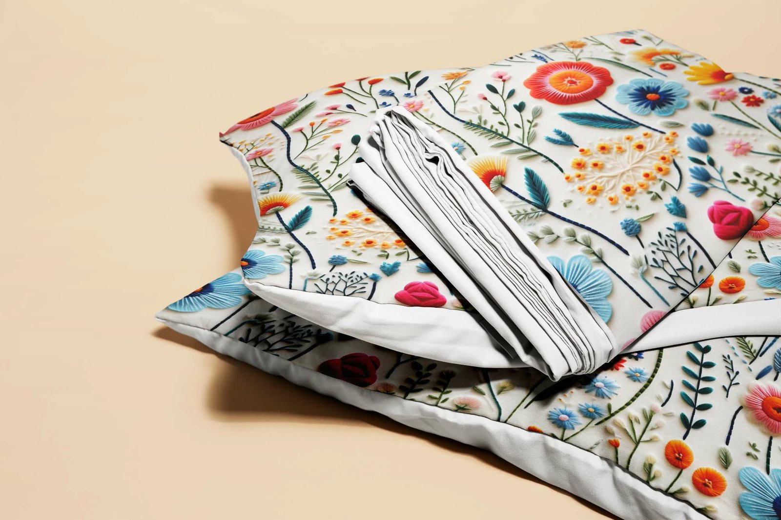 Set mbulesë për jorgan King, shumëngjyrëshe, L'essentiel, FLW_DVT25-3