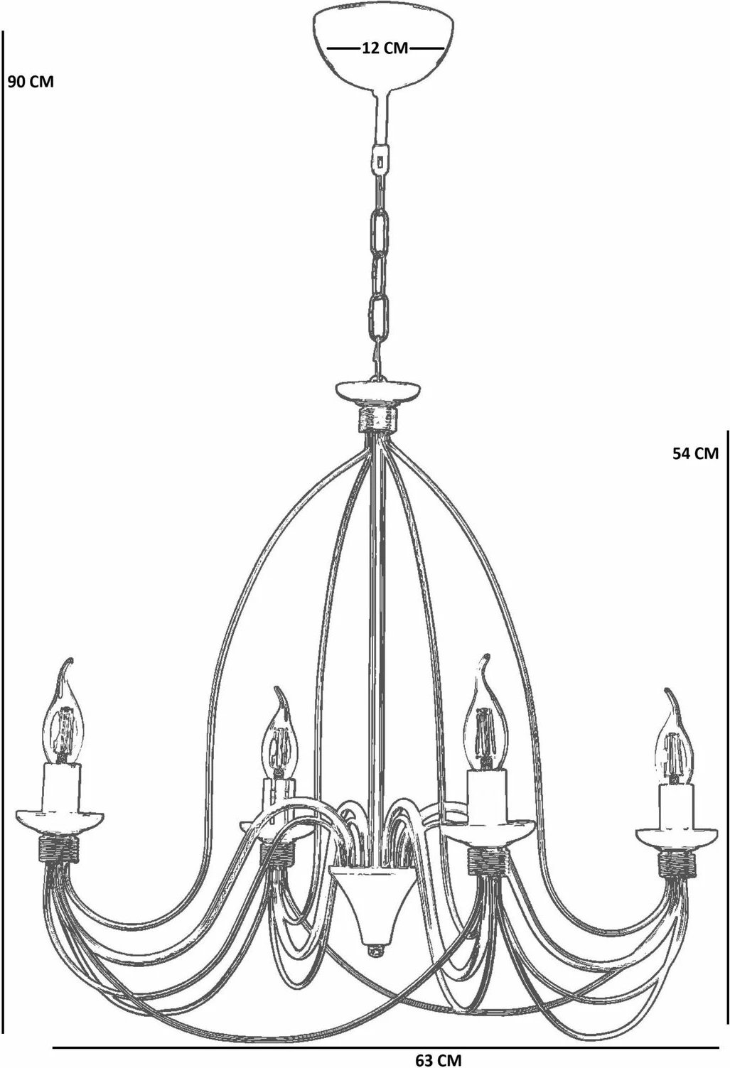 Llambadar Opviq, 8991-4, ngjyrë gri