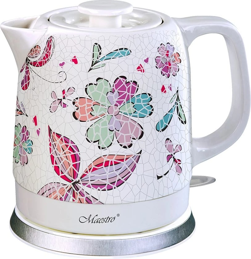 Vluese uji Maestro MR-068, 1.5L, 1200W, e bardhë/me lule