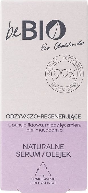 Serumi/olja për fytyrë BeBio Ewa Chodakowska Natural Nourishing-Regenerating për femra, 30ml