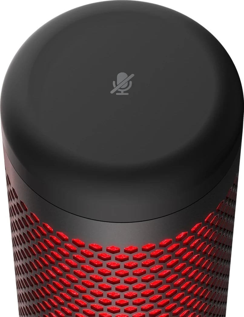 Mikrofon tavoline HyperX QuadCast, i zi/i kuq