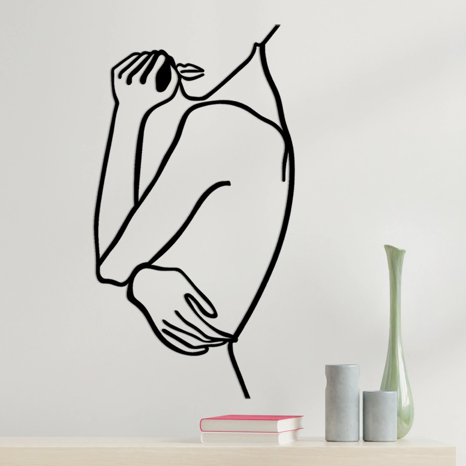 Aksesor dekorativ metalik për mur, Wallity, Gruaja 2