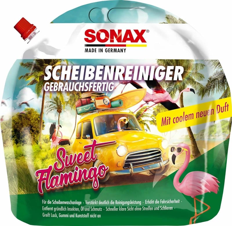 SONAX Uje per xhama i gatshem Sweet Flamingo, 3 L
