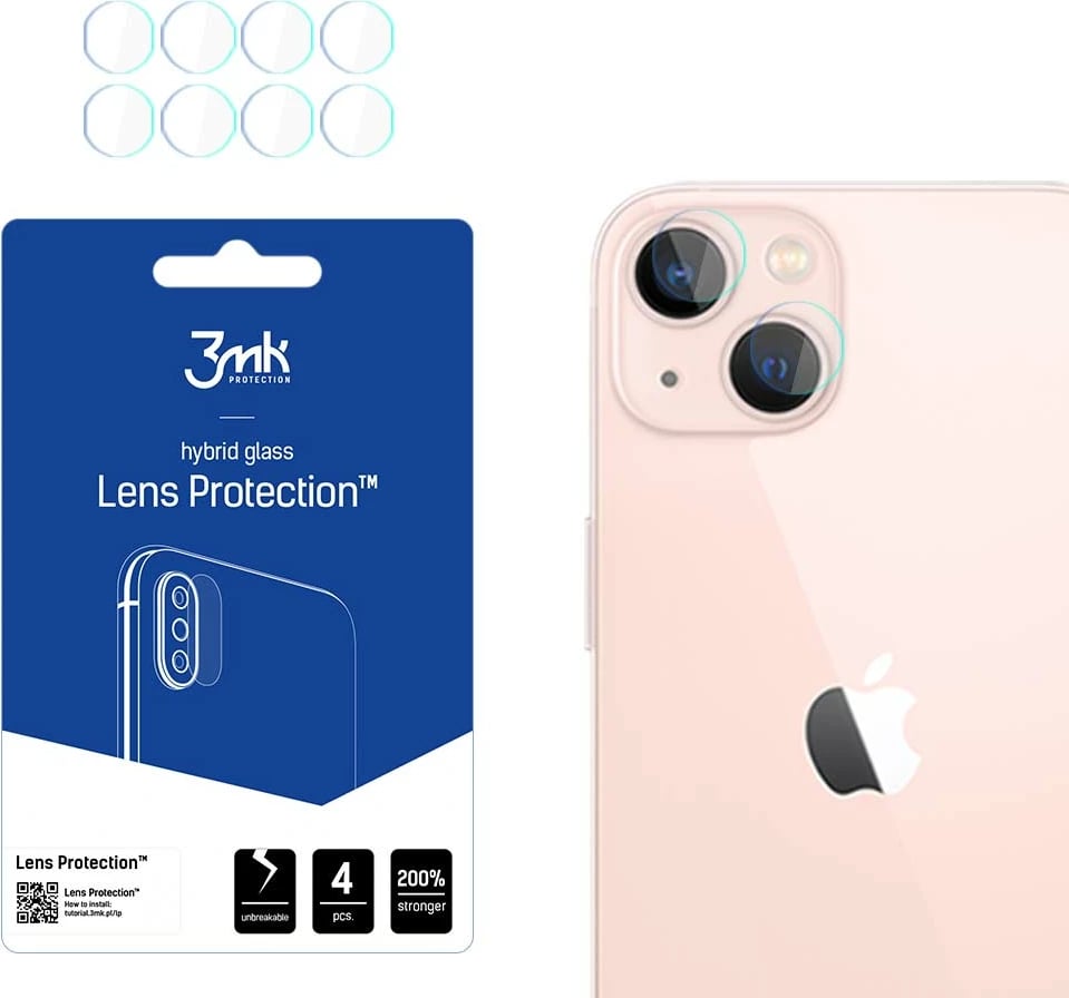 Xham mbrojtës kamerës 3mk Lens Protection për iPhone 14/14 Plus, Transparent