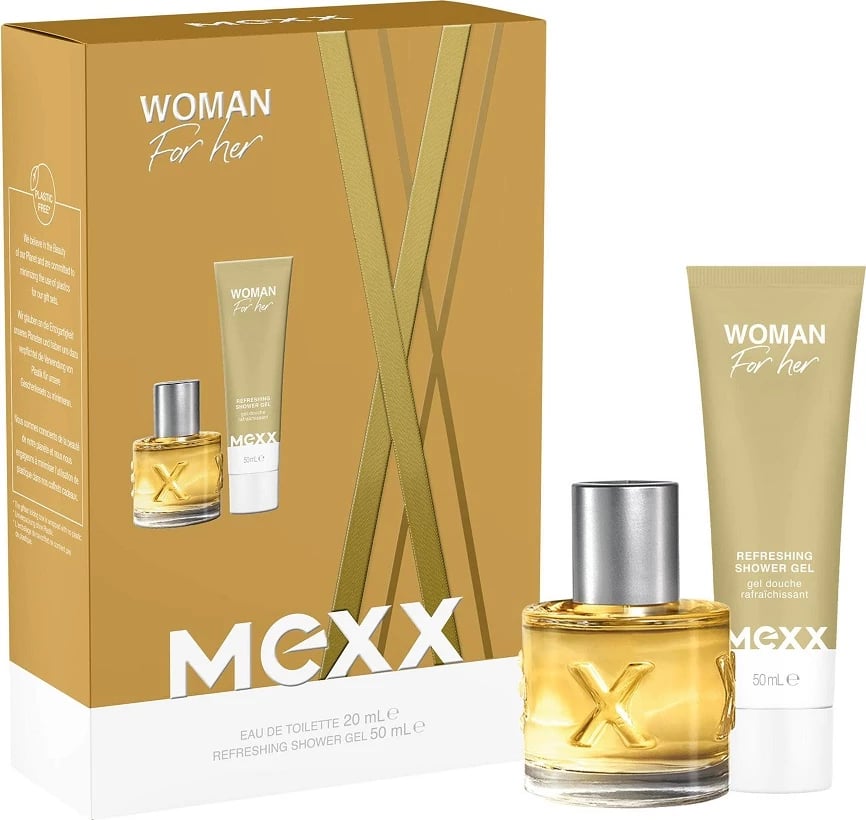 Set për femra Eau de Toilette + xhel dushi Mexx Woman 20ml + 50ml