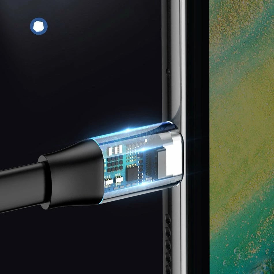 Kabllo USB-C Baseus Simple CATMBJ-BG1, 23cm, 40W, e zezë/argjendtë Kabllo USB-C Baseus Simple CATMBJ-BG1, 23cm, 40W, e zezë/argjendtë