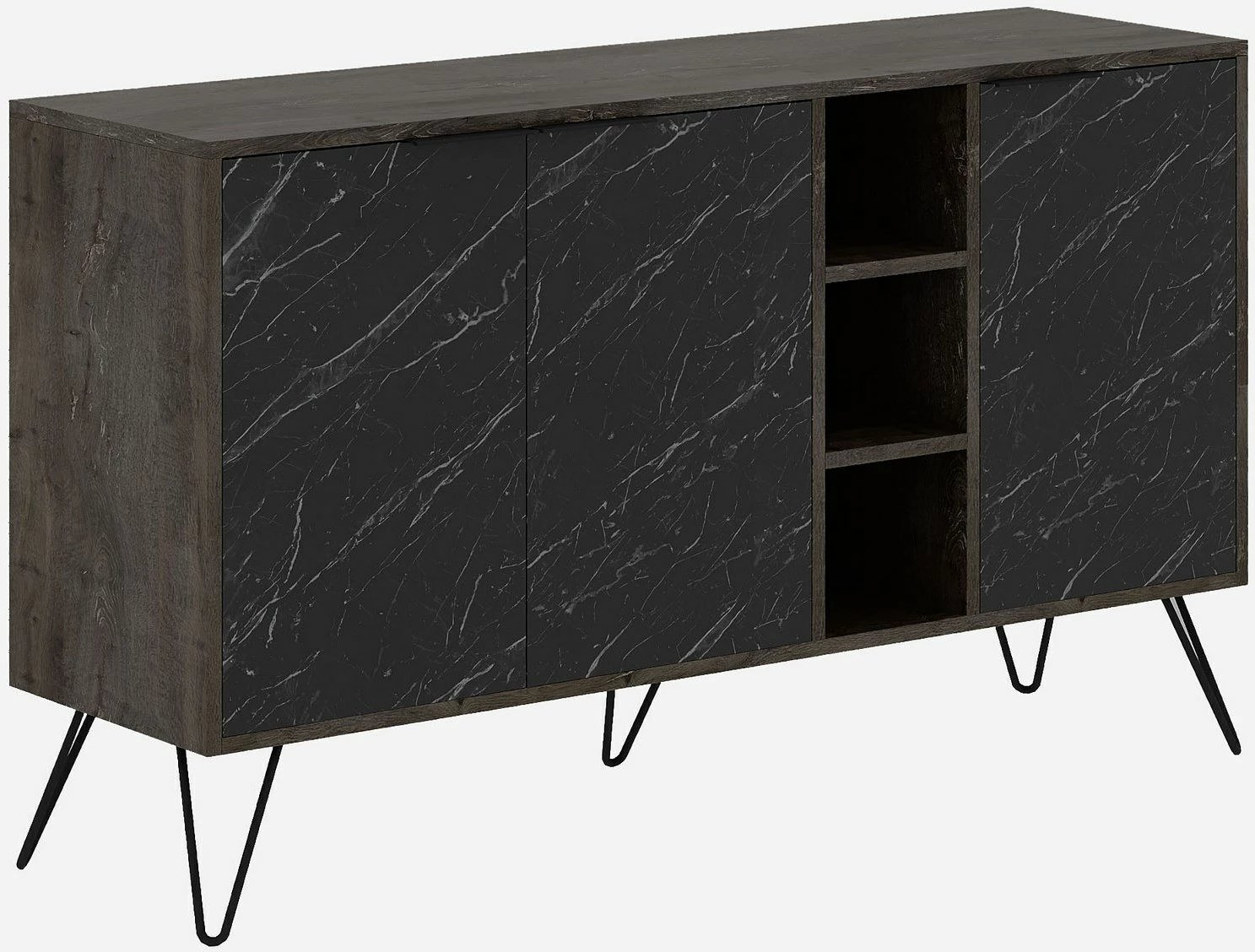 Konsol Skye Decor, ngjyrë kafe e errët, Bendir