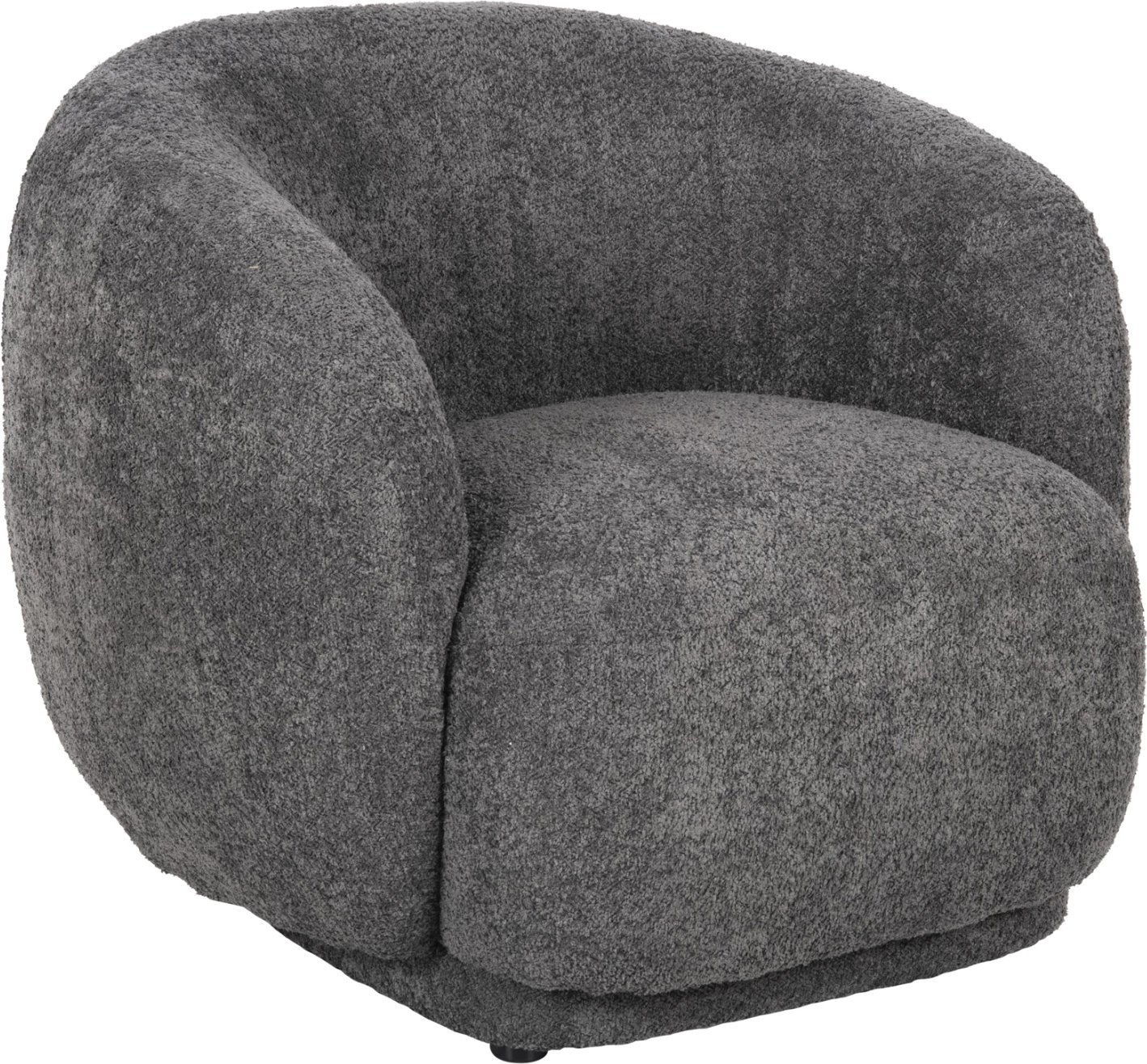 Fotelje KARPEN FH9600.01, stof boucle, gri, 93x87x78H cm