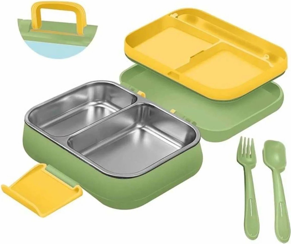 Kuti ushqimi Hermia Concept, jeshile, MCH0011229, 21.5x13.5x8cm, 450ml