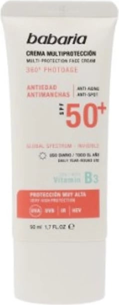 Krem mbrojtës fytyre Babaria Solar Multiprotection SPF50, unisex, 50ml