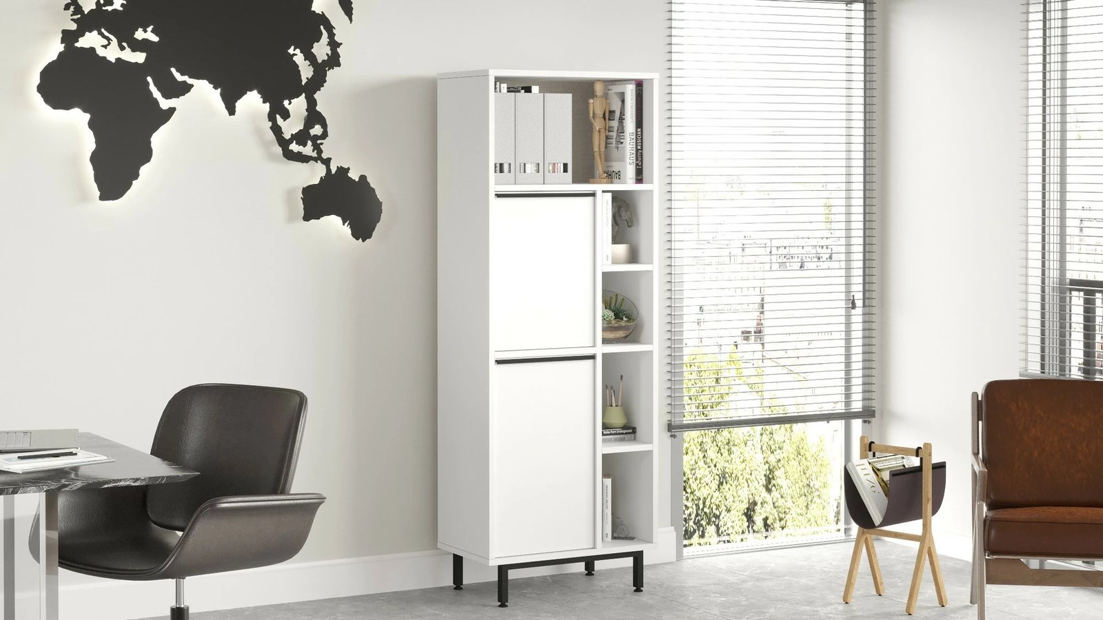 Dollap multifunksional, ngjyrë e bardhë, Skye Decor, On10B-W