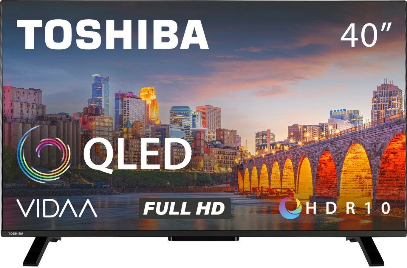 Televizor Toshiba QLED 40QV2F63DG, 40 inç, Full HD, Smart TV, i zi