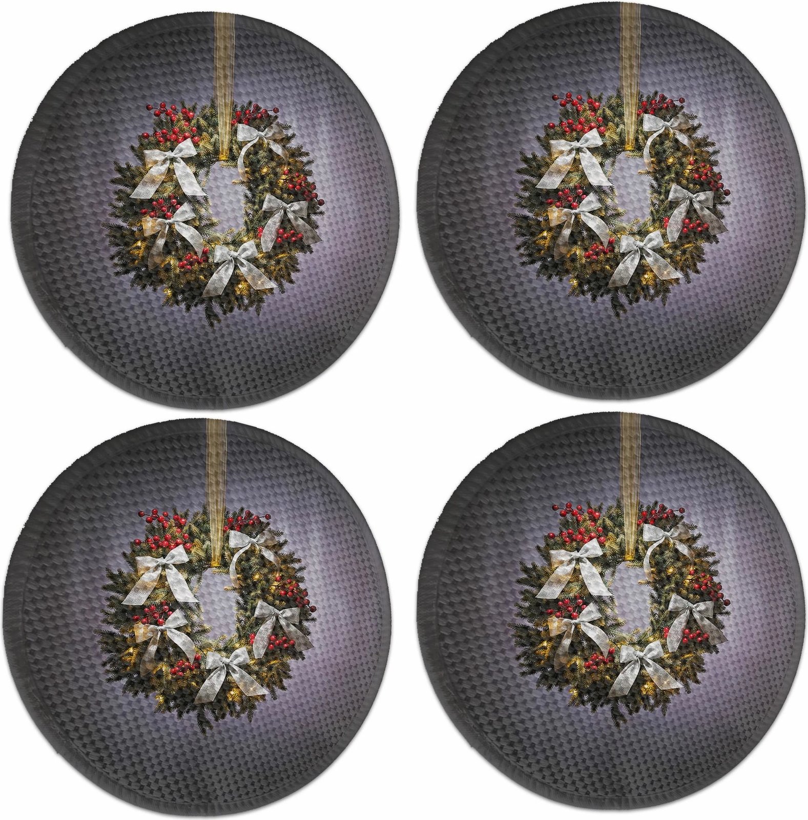 Set 4 copë mbrojtëse tavoline Hermia Concept, shumëngjyrëshe, 37cm