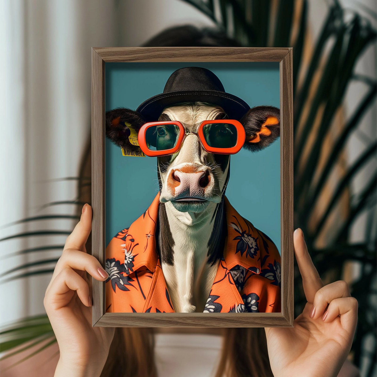 Pikturë dekorative me kornizë MDF, shumëngjyrëshe, Wallity GE142-L