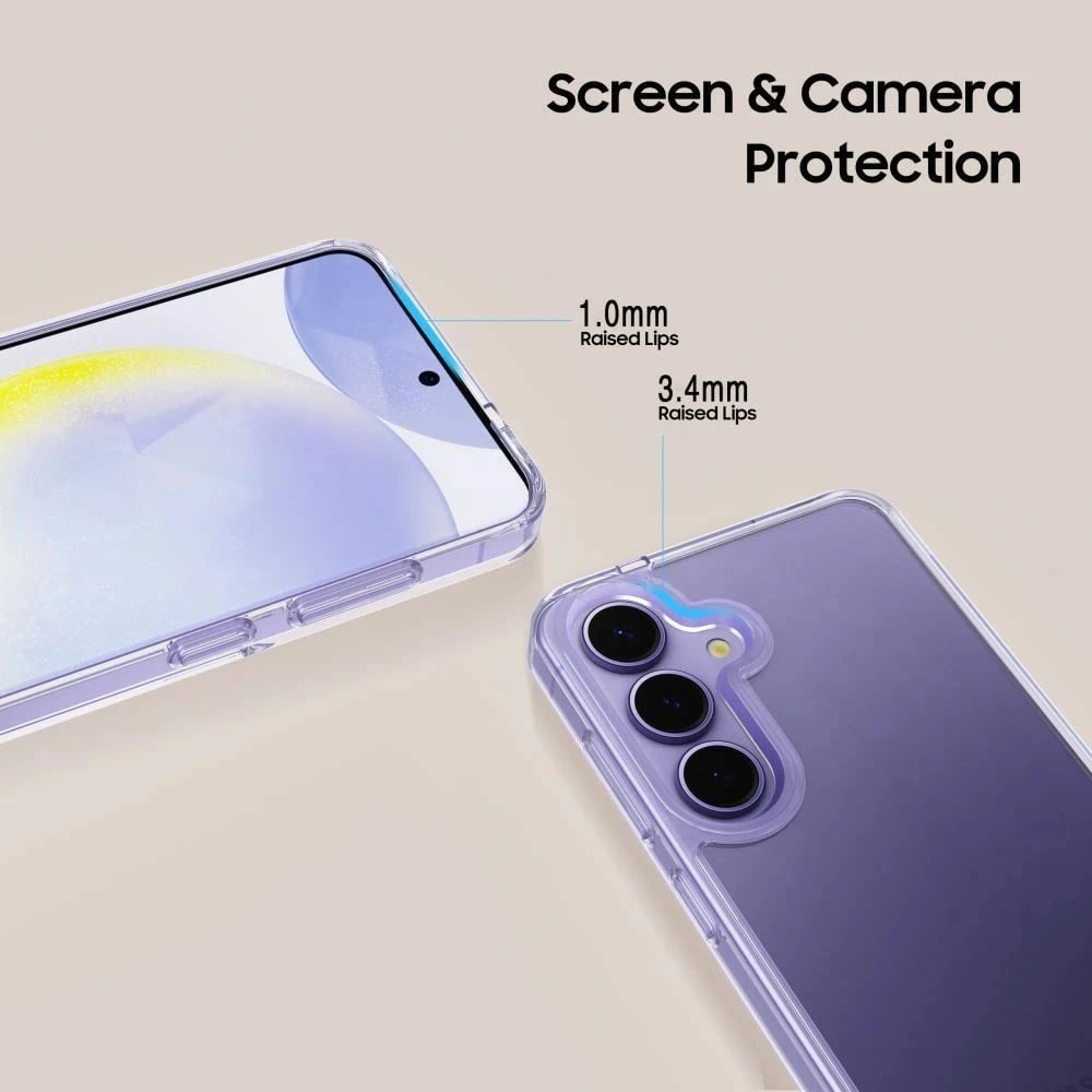 Mbështjellës Tech-Protect FlexAir Hybrid për Samsung Galaxy S25 Edge, Transparent